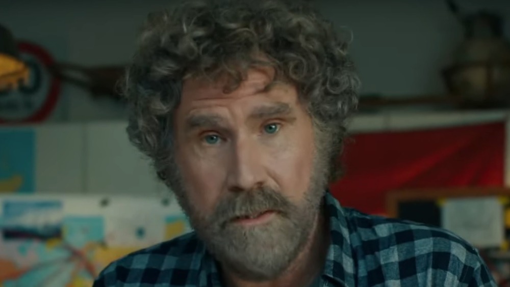 Will Ferrell looking upset