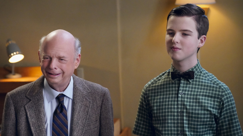 Wallace Shawn and Iain Armitage