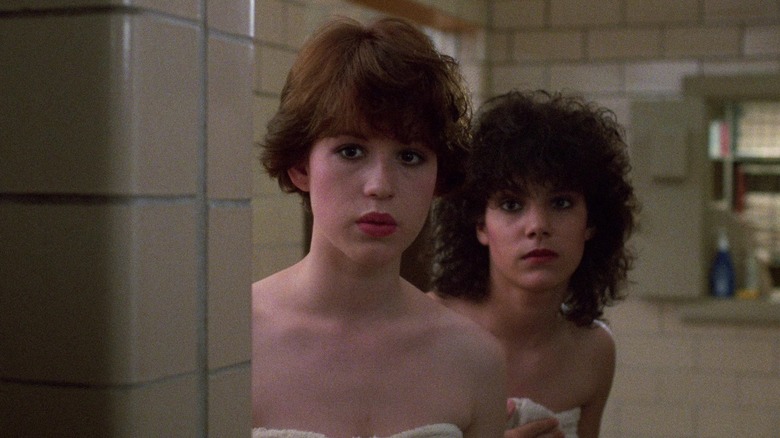 Molly and Randy in locker room