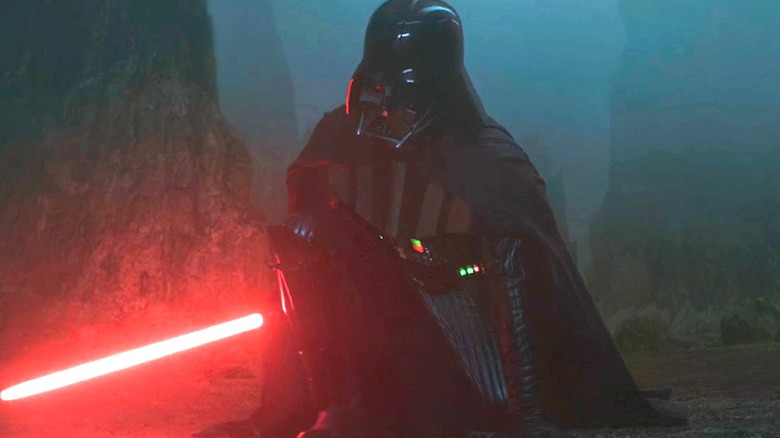 Darth Vader kneeling