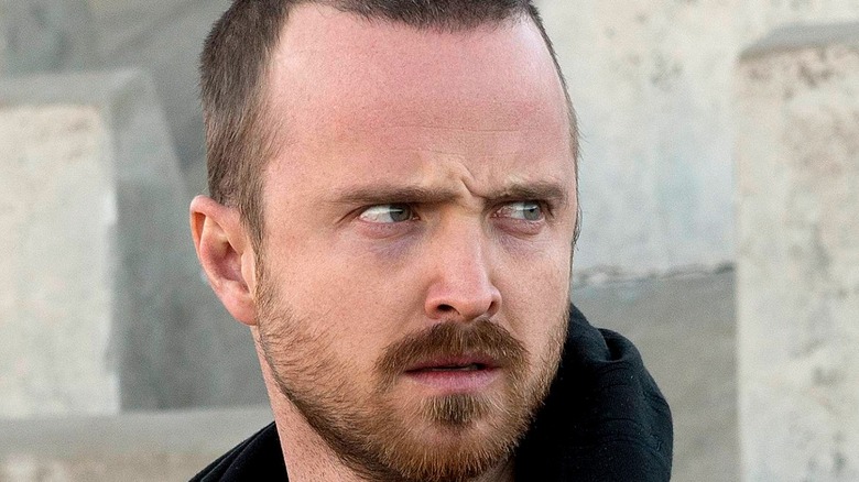 Jesse Pinkman staring intently