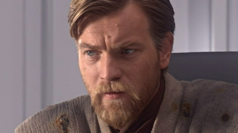 Obi-Wan looking concerned