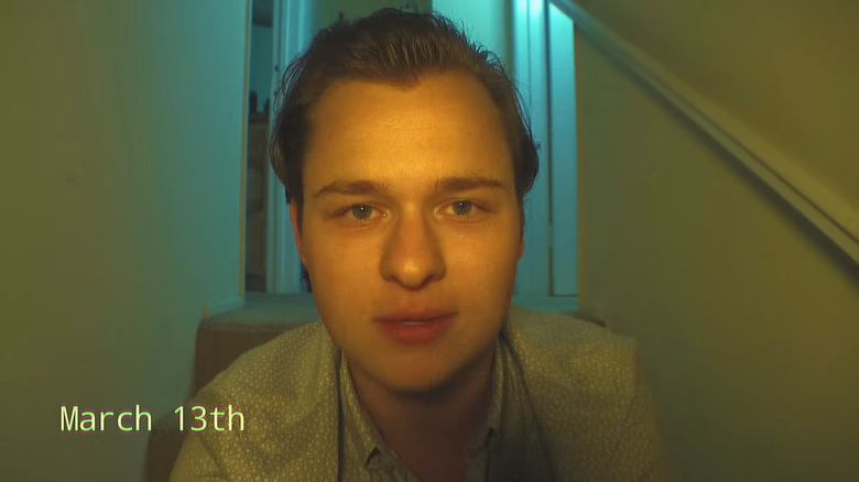 Seven speaking directly to the camera in "Milk & Serial" (2024)