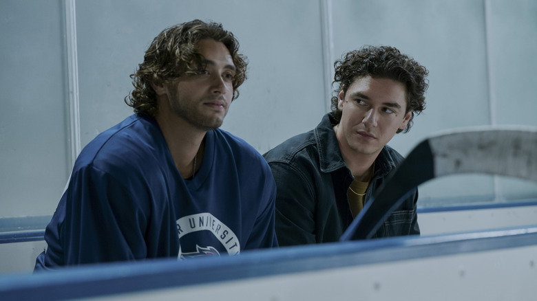 Garrett stares at John in "Off Campus"