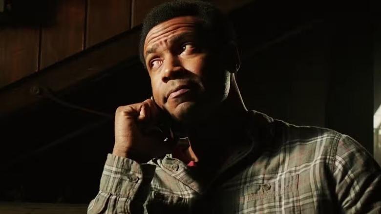 Adult Mike on the phone in It Chapter Two
