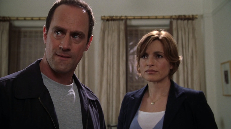 Olivia and Elliot looking