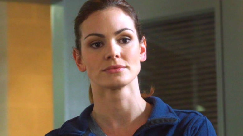 Fire cadet Rebecca Jones stares