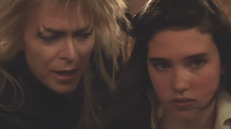 Jennifer Connelly and David Bowie in Labyrinth