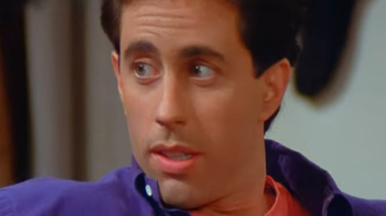 Jerry Seinfeld raising an eyebrow