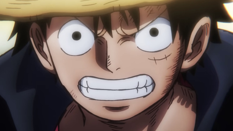 Monkey D Luffy grimaces