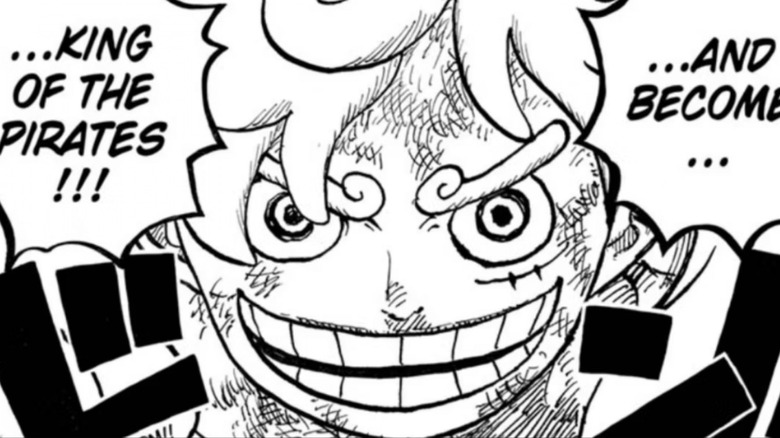 Gear 5 Luffy smiles 