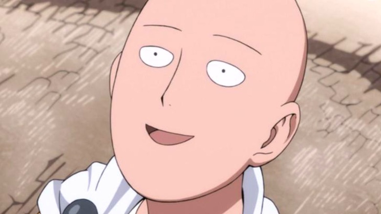 Saitama in One Punch Man smiling