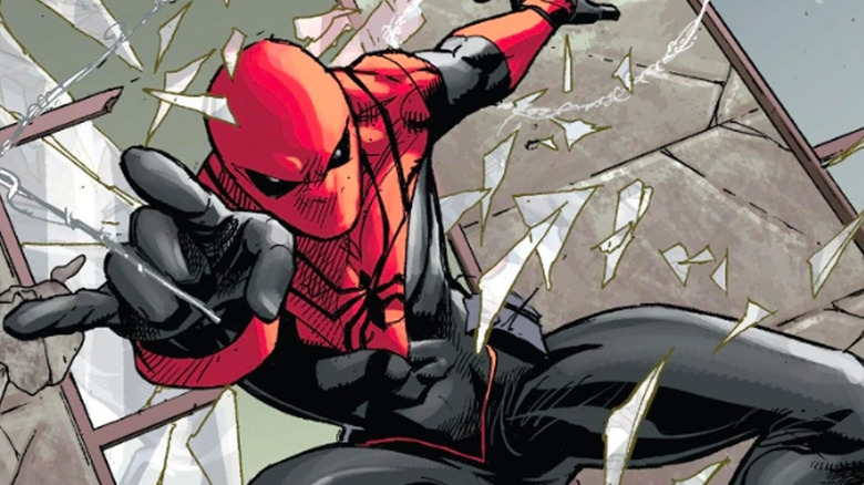 Assassin Spider-Man swinging