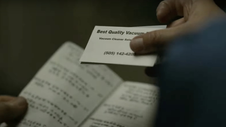 Kim Wexler finding business card