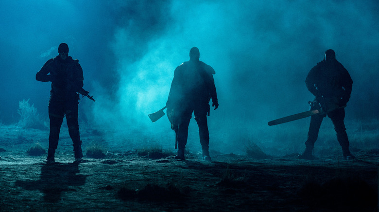 The super soldiers preparing to attack