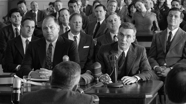 Oppenheimer at a hearing