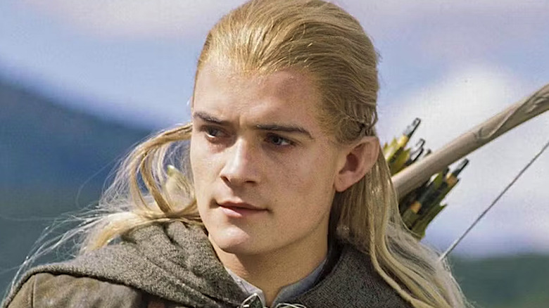 Legolas gazes into the distance in 