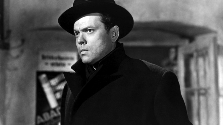 Orson Welles looking forward