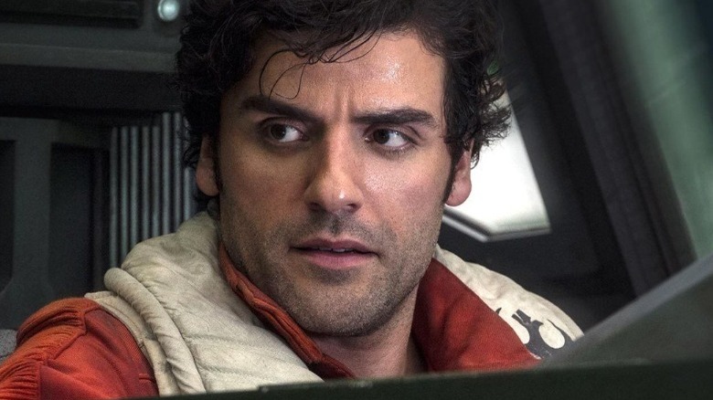 Oscar Osaac as Poe Dameron in "Star Wars: The Last Jedi"