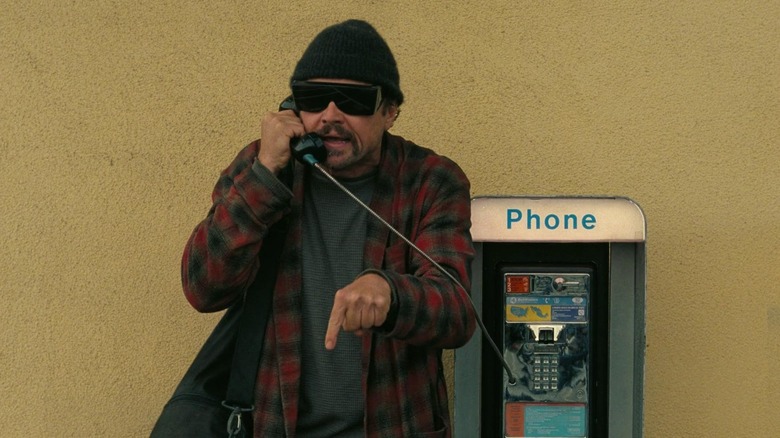 Bob talking animatedly on the phone in OBAA