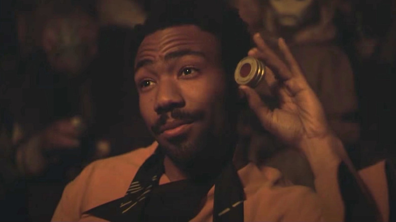 Donald Glover playing Lando Calrissian
