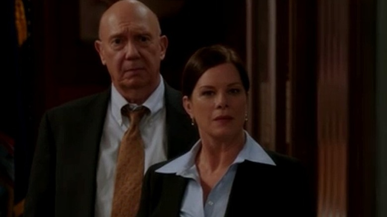 Captain Cragen and Dana Lewis SVU