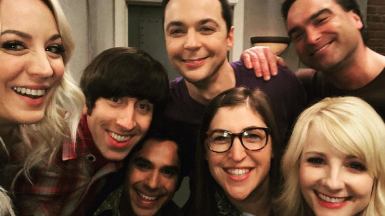 The Big Bang Theory cast selfie smiling