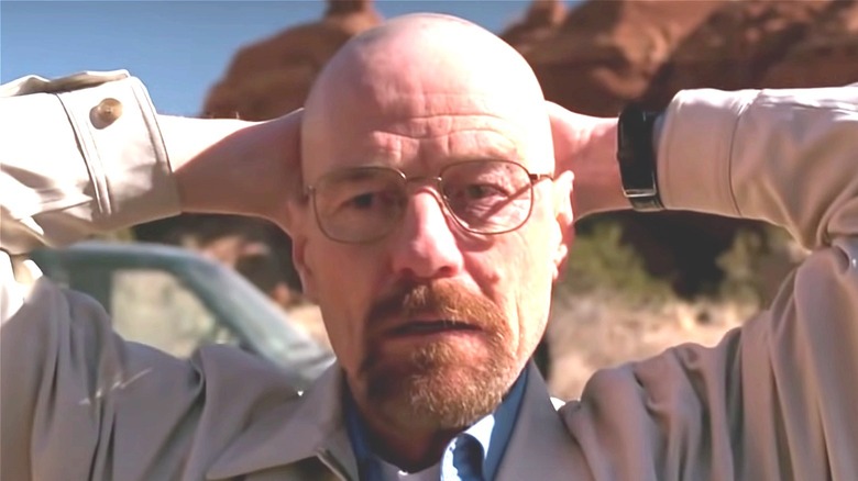 Walter White being arrested