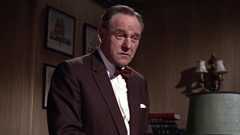 Bernard Lee looking confused