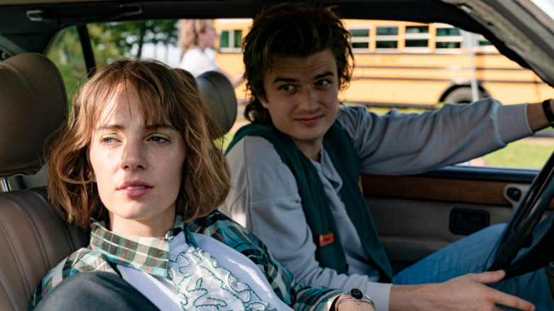 Steve Harrington driving Robin Buckley