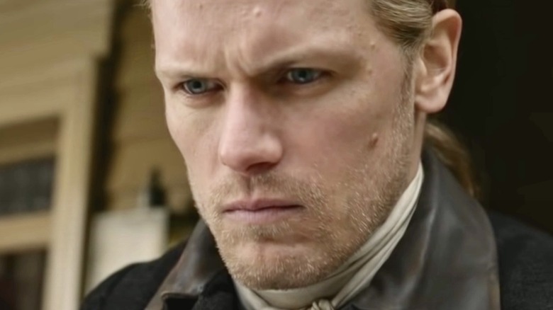 Jamie Fraser looking concerned 