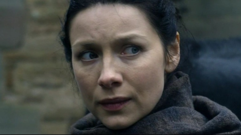 Outlander Claire looks concerned