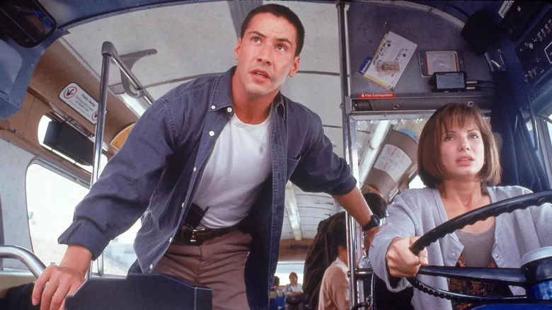 Keanu Reeves and Sandra Bullock