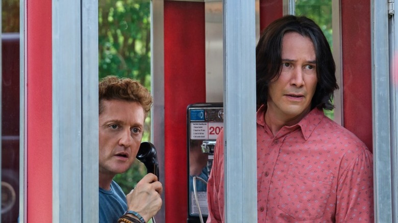 Bill and Ted in a phone booth