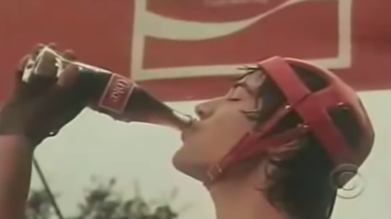 Keanu Reeves drinking Coke