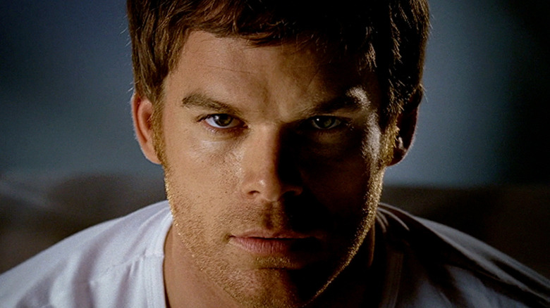 Michael C. Hall Dexter glaring