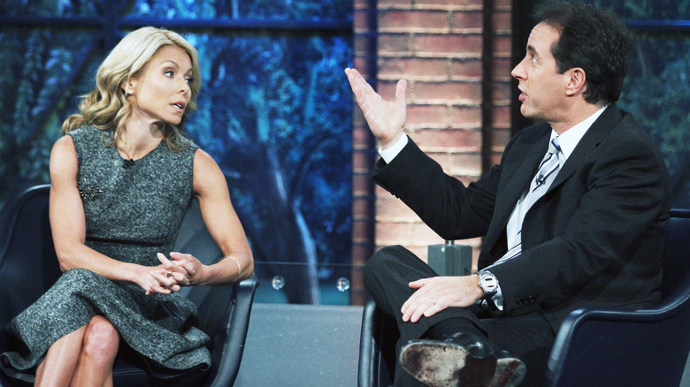 Jerry Seinfeld talking to celebrity