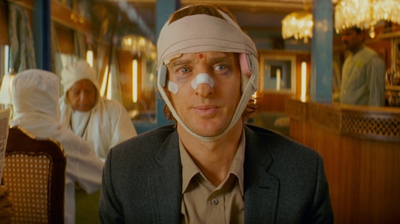 Francis aboard Darjeeling Limited