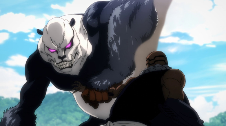 Gorilla Panda fights Mechamaru