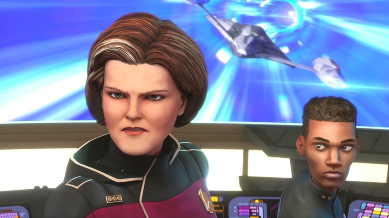 Kate Mulgrew as Janeway in STAR TREK: PRODIGY