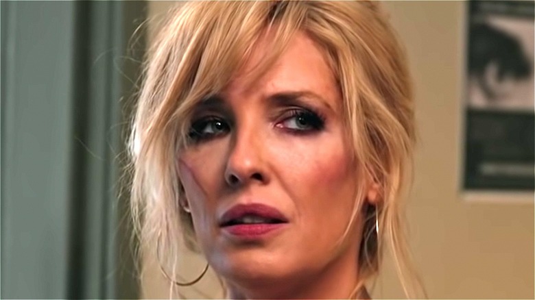Kelly Reilly as Bethany Dutton glancing off-screen