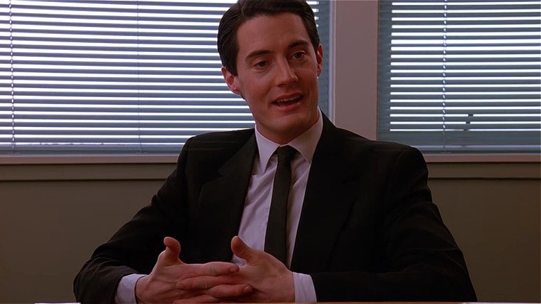 Agent Cooper conducting an interview on Twin Peaks