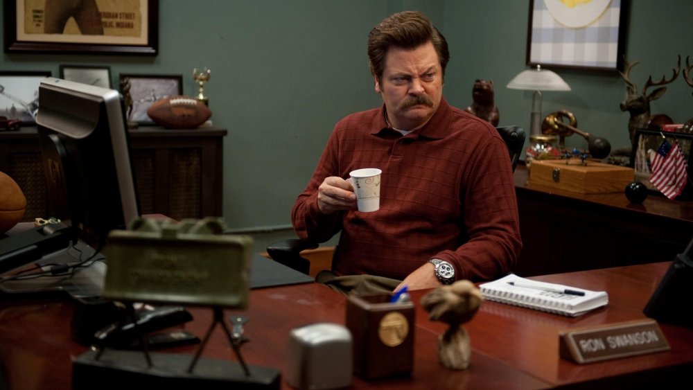 Nick Offerman in Parks and Recreation, Ron Swanson