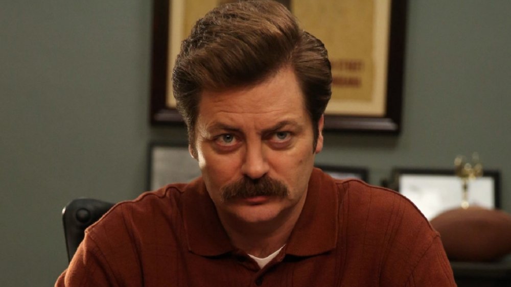 Nick Offerman in Parks and Recreation, Ron Swanson