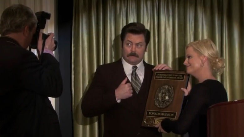 Nick Offerman in Parks and Recreation, Ron Swanson