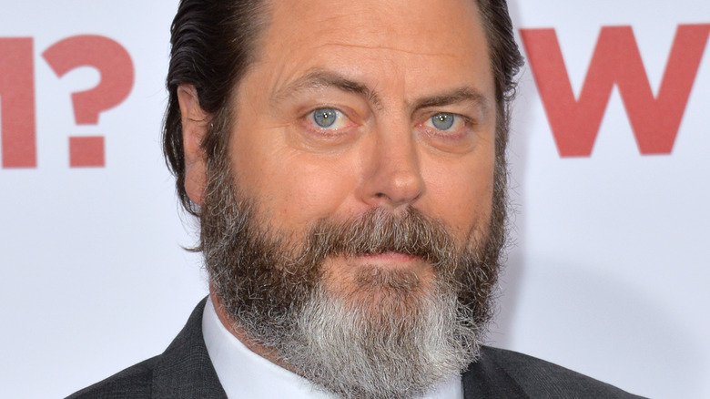 Nick Offerman smirking