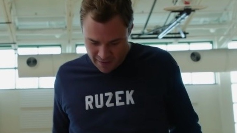 Ruzek looking down on actor