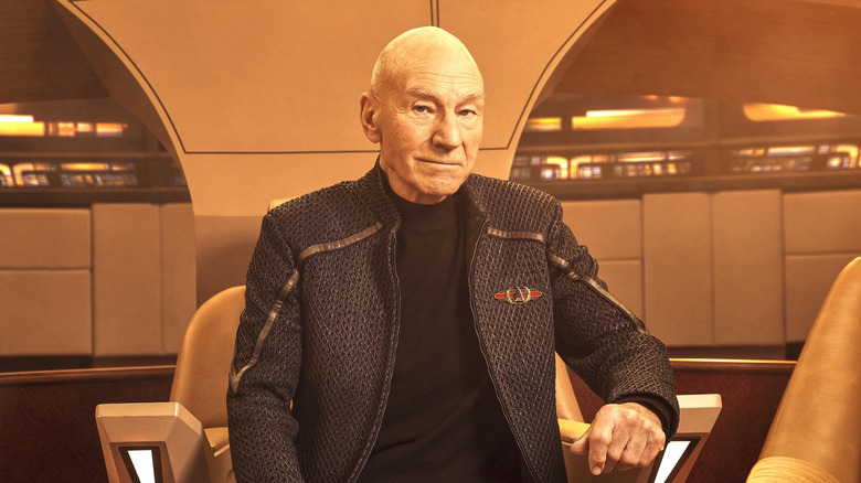 Picard aboard the Enterprise