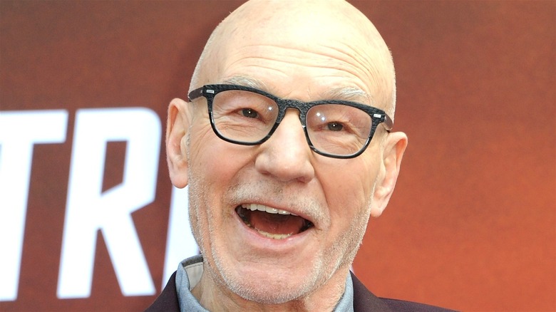 Patrick Stewart smiling