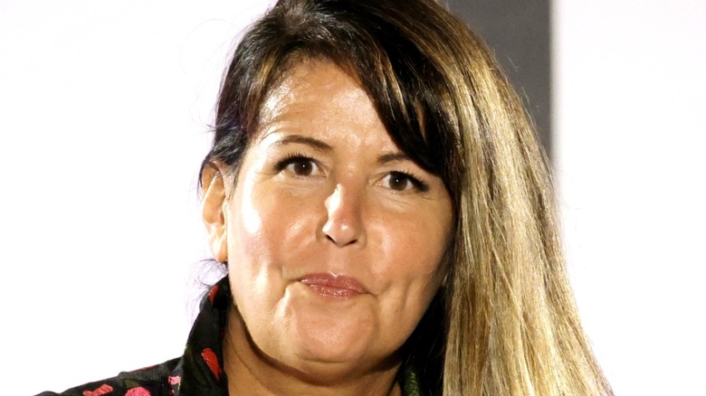 Patty Jenkins looking at the camera